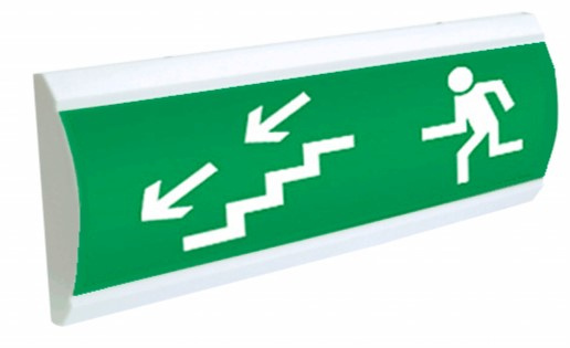 Изображение товара Оповещатель Электротехника и Автоматика ЛЮКС-12 Д Человек по лестнице влево вниз