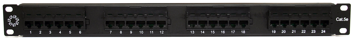 

Патчпанель 19, 24xRJ45, UTP, Кат. 5е 5bites PPU50-01 KRONE,110,dual IDC,1U, PPU50-01