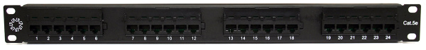 фото Патч-панель 19", 24xRJ45, UTP, Кат. 5е 5bites PPU50-01 в Казани