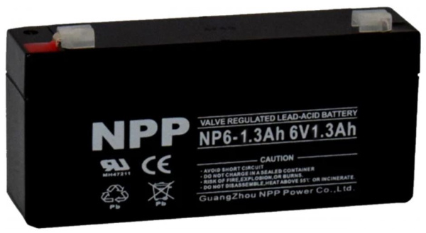 Изображение товара Батарея NPP NP6-1.3(NPP) для различных устройств надежная долговечная
