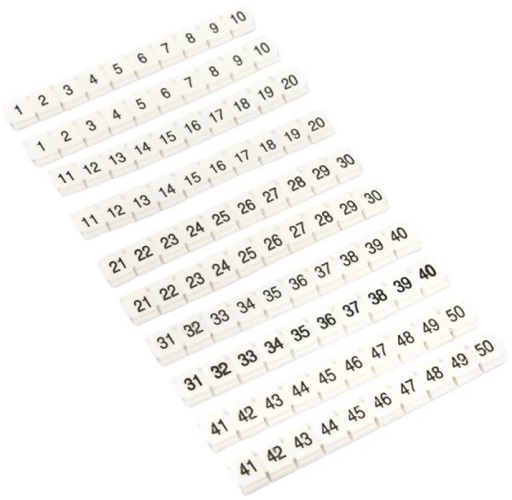 

Маркер EKF zb-st-2.5-nlpe-1-50 для JXB-ST/Push-in 2,5 с нумерацией 1-50 для крепления сбоку (100 шт.), zb-st-2.5-nlpe-1-50