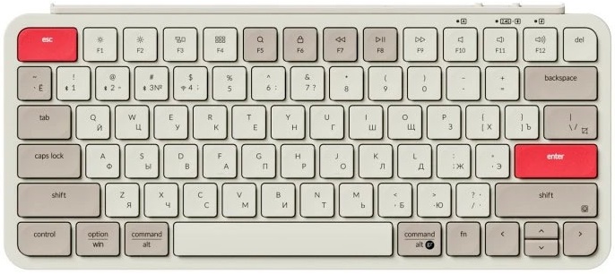 

Клавиатура Wireless Keychron B1 Pro B1P-K13 ультратонкая, 77 клавиш, ножничные переключатели, цвет Retro Red, B1 Pro