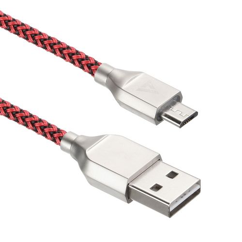 

Кабель интерфейсный ACD ACD-U927-M1R Titan MicroUSB; USB-A Нейлон, 1м, красно-черный, ACD-U927-M1R