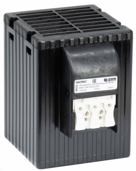 Изображение товара Обогреватель с вентилятором DKC R5TMX400 для шкафов 400 Вт IP 20