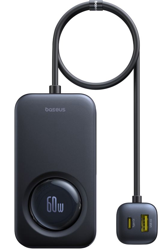 

Зарядное устройство автомобильное Baseus PrimeTrip VW1 C00069000121-00 60W, встроенный кабель, Cosmic Black, PrimeTrip VW1