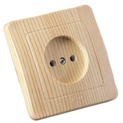 Изображение товара Розетка без заземления HEGEL РС16-302-02 для внутренней установки