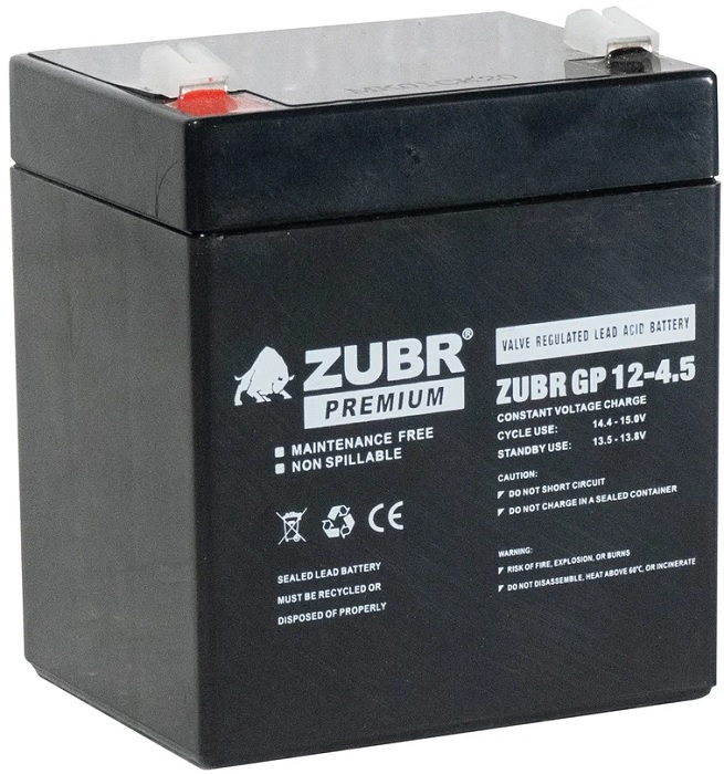 

Батарея ZUBR GP12-4.5(ZUBR) 12V4.5Ah, GP12-4.5(ZUBR)