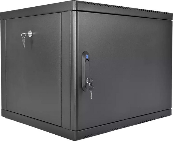 

Шкаф настенный 19", 9U ЦМО ШРН-М-9.650.1-9005 телекоммуникационный разборный (600 × 650) съемные стенки, дверь металл, черный, ШРН-М-9.650.1-9005