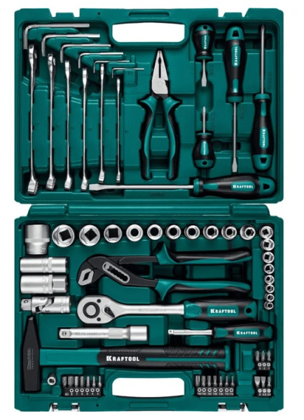 Изображение товара Набор инструментов Kraftool Extrem-66 универсальный для ремонта и строительства