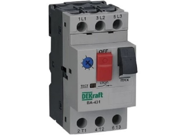 Изображение товара Автоматический выключатель DEKraft 21230DEK 3P 9-14А 15кА защиты двигателей