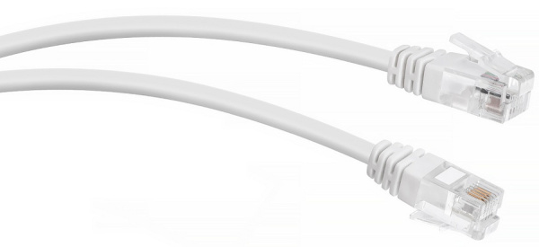 Изображение товара Кабель патч-корд Cabeus PC-TEL-RJ12-3m белый 3 метра