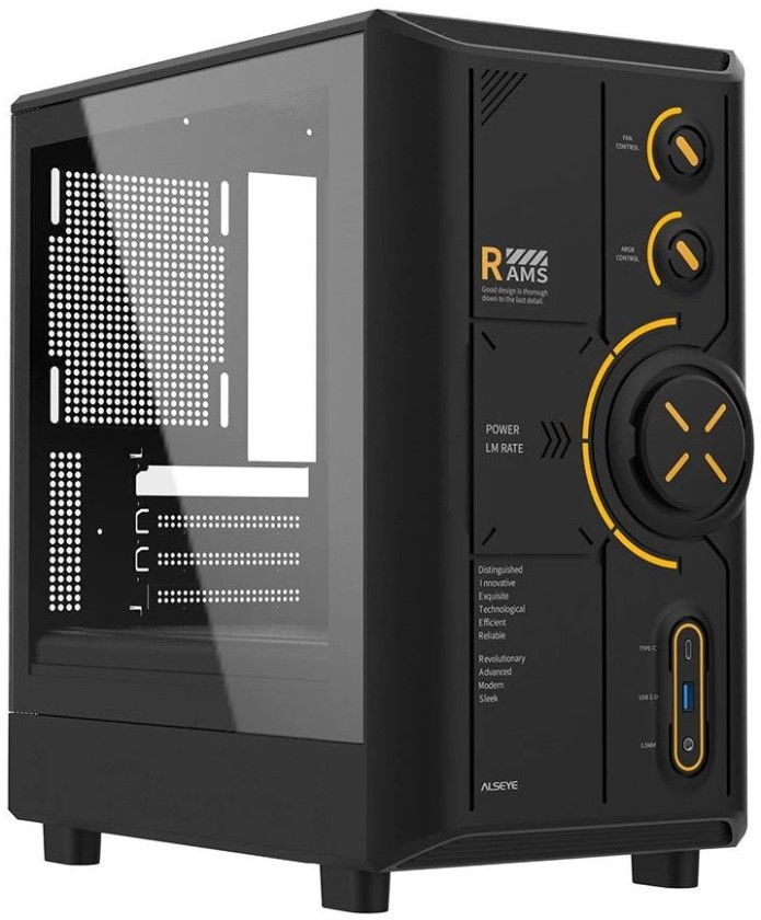 

Корпус mATX ALSEYE RAMS 2.0 AS.07.0240 без БП, USB 3.0, USB Type-C, RAMS 2.0