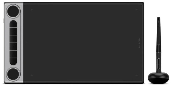 Изображение товара Графический планшет Huion Q630M Inspiroy Dial 2 с 6 экспресс-клавишами и технологией резонанса