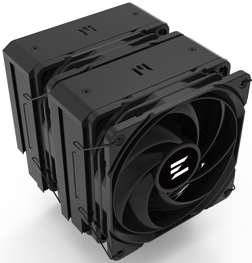 

Кулер Zalman CNPS14X DUO BLACK AM5/AM4/LGA1151/1200/1700 (Al+Cu, 270W, 600-2000 RPM, 29.7dB, 69.12CFM, 4-pin PWM, Ret), CNPS14X DUO BLACK