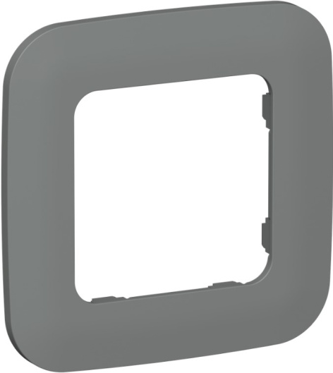 Изображение товара Рамка одинарная IEK FI-M12-31-20-K80 Мокрый асфальт для механизма серии FLITE