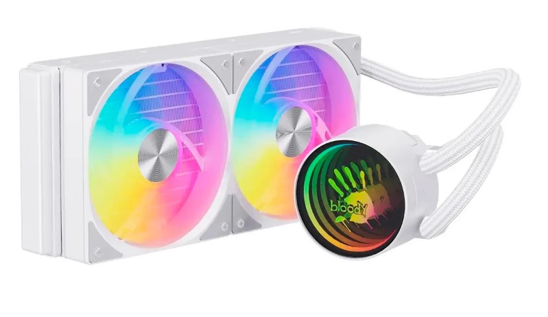 

Система охлаждения жидкостная Bloody LC-10-ARGB240-WH LGA1200/1700/1851/AM5/AM4 (260W 120mm 20-35dB Al+Cu 4-pin ARGB белый), LC-10-ARGB240-WH