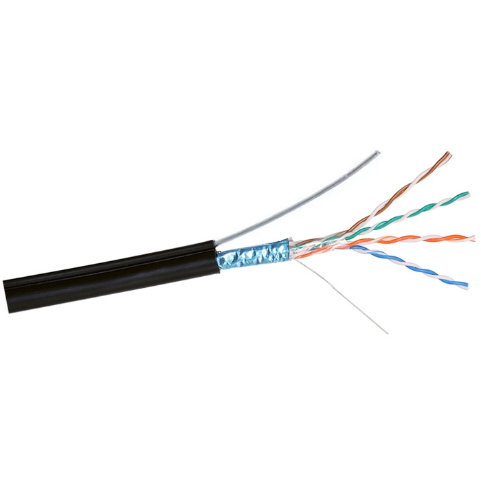 

Кабель витая пара F/UTP 5e кат. 4 пары Exegate FUTP4-C5e-CU-S24-SW-OUT-PE-BK-305 24AWG(0.51 мм), медь, одножильный (solid), внешний, с троссом, PE, чё, FUTP4-C5e-CU-S24-SW-OUT-PE-BK-305