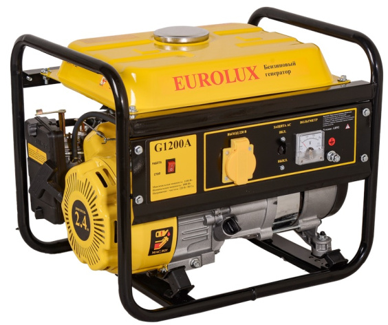 Изображение товара Генератор бензиновый Eurolux G1200A для резервного питания