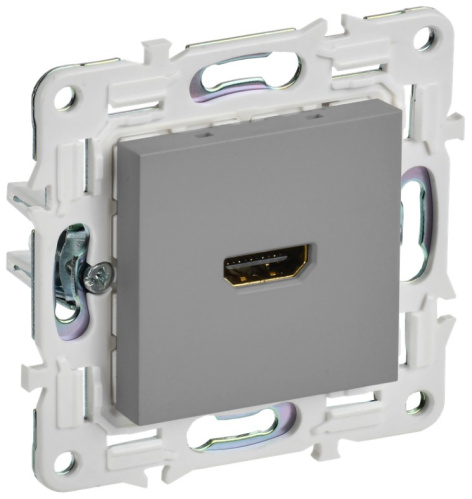 Изображение товара Розетка HDMI IEK SK-H10-K03 для надежного подключения мультимедийных устройств