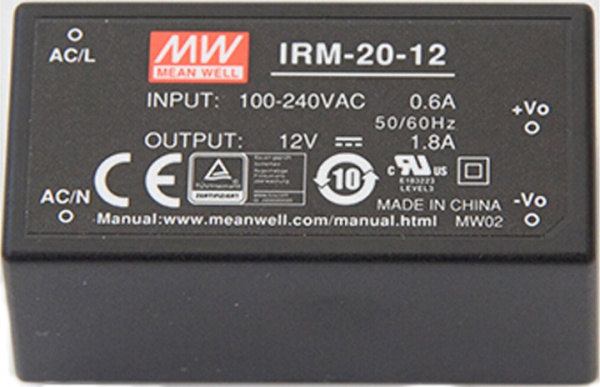 Изображение товара Преобразователь Mean Well IRM-20-24 AC/DC 21.6 ВА