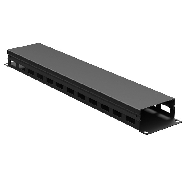 

Кабельный организатор DKC R5CP1942HEB 19" с крышкой 2U, глубина 40 мм, RAL9005, "RAM telecom", R5CP1942HEB