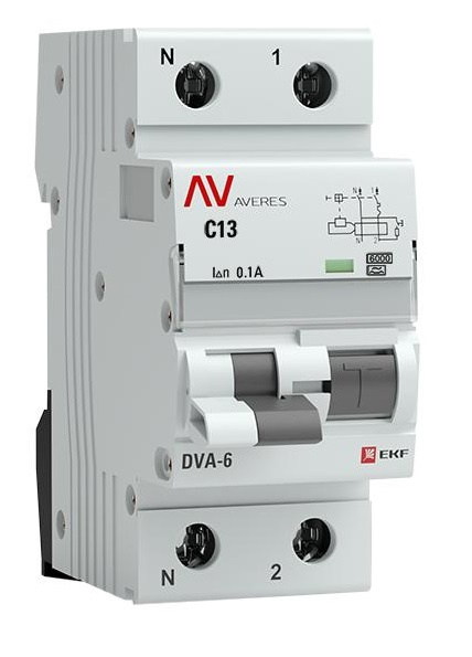 фото Автомат дифференциальный EKF rcbo6-1pn-13C-100-a-av в Красноярске