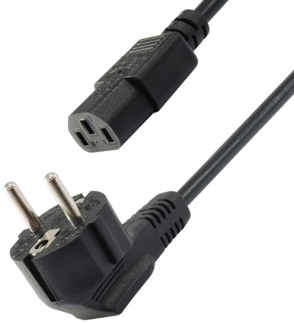 

Кабель питания 5bites PC210-18A IEC-320-C13 / CEE 7/7 SCHUKO / 220V / 3G*1.00MM / 10A / CCA / 1.8M, PC210-18A