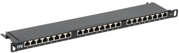 фото Патч-панель 19", 24xRJ45, STP, Кат. 5е ITK PP24-D05UC5ES-D05H в Уфе