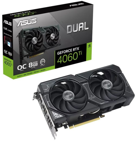 Изображение товара Видеокарта ASUS GeForce RTX 4060 Ti DUAL OC 8GB PCI-E