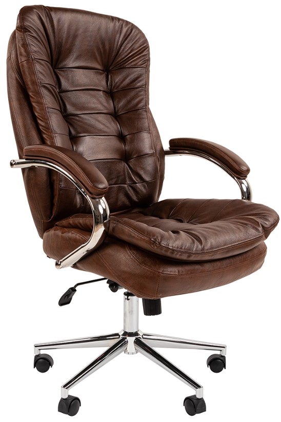 

Кресло офисное Chairman 795 7130869 Россия кожа коричневая Bruno N, 795
