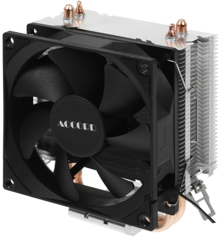 

Кулер ACCORD ACC-2P9 LGA1200/1700/1851/AM4/AM5 (92mm, 100W, 2300rpm, 22.7dB), ACC-2P9