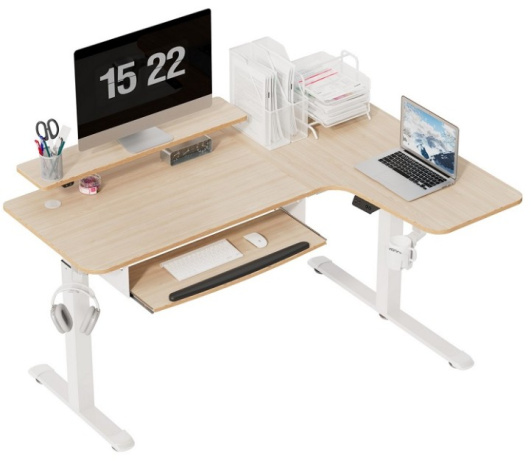 Изображение товара Стол компьютерный Eureka ERK-EHD-L60R-MW