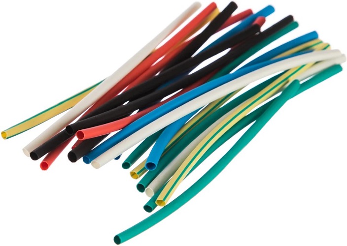 

Трубка термоусадочная Россия ТТУ 2/1 набор: 7 цветов по 3шт. 100мм, ТТУ 2/1