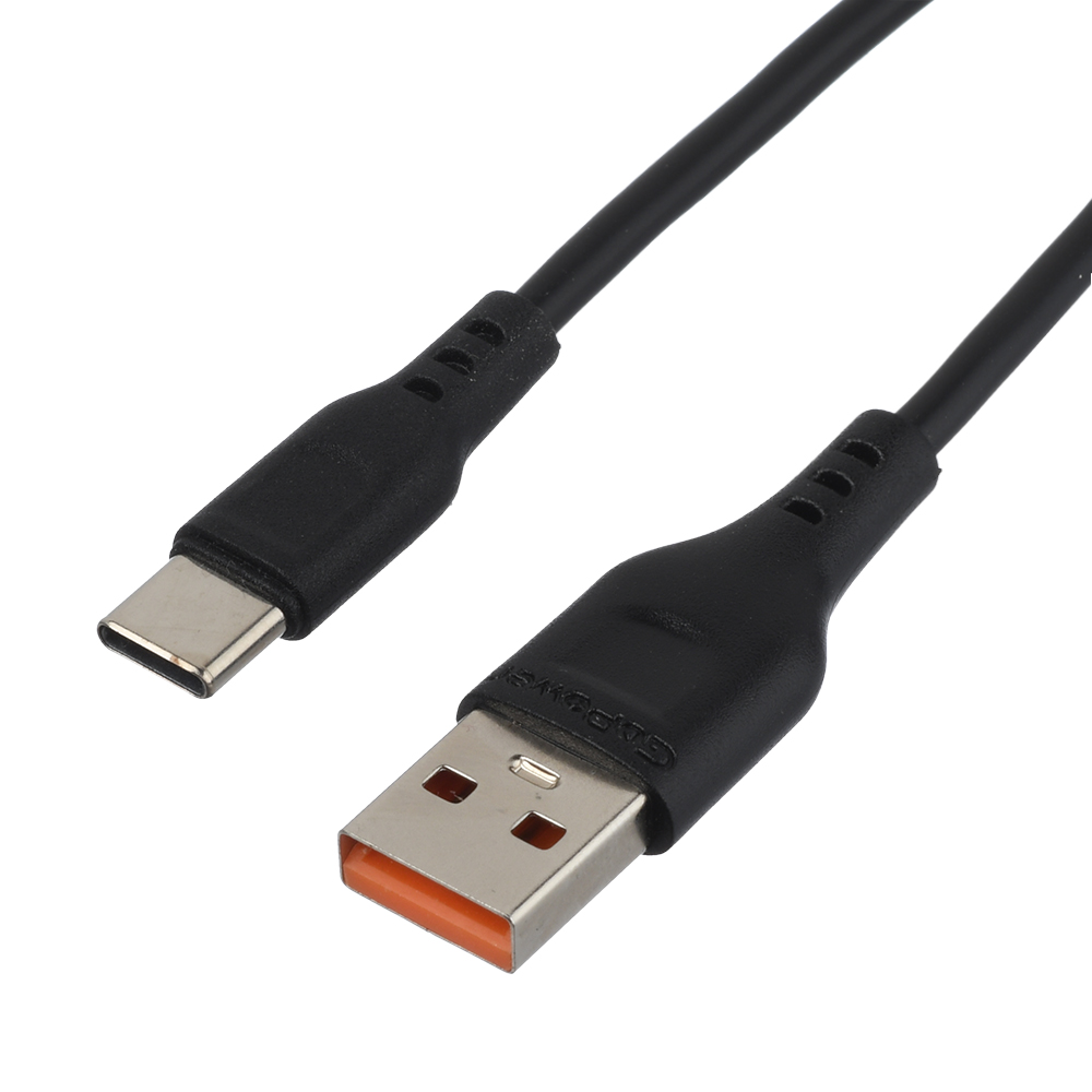 Кабель интерфейсный GoPower GP01T-2M 00-00022775 USB (m)-Type-C (m) 2.0м 2.4A черный (1/200/800)