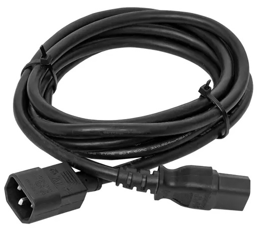 

Кабель питания EKF TRC-PCA-C13-C14-3M TERACOM для PDU C13 - C14 сеч. 3x1,5мм2 250В 10A длина 3,0 м, TRC-PCA-C13-C14-3M