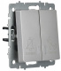 фото Выключатель двухклавишный с подсветкой  IEK BR-V20-2-10-K46 в Ростове-на-Дону