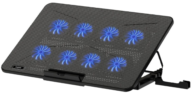 

Подставка для ноутбука Rapoo CF300-BL 17", с воздушным охлаждением, цвет: черный, CF300-BL