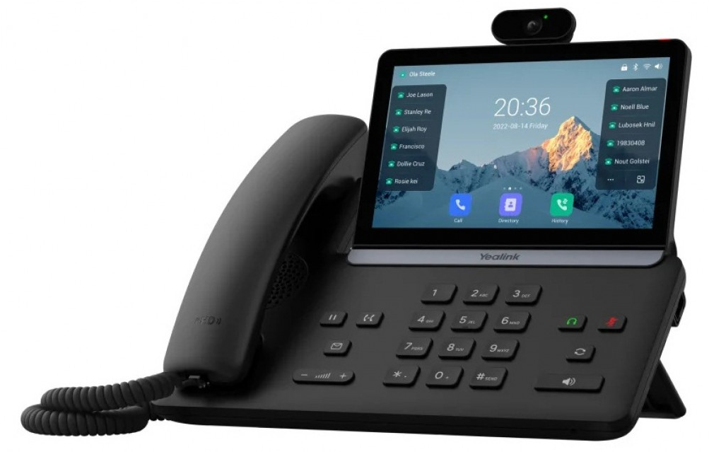 

Видеотерминал Yealink SIP-T88V Pro 7" экран, Android, WiFi, Bluetooth-трубка, USB, GigE, камера, без БП, SIP-T88V Pro