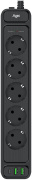фото Сетевой фильтр AGNI TP-FS3U5E-PD-3m-black