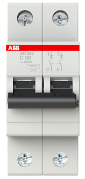 Изображение товара Автоматический выключатель ABB 2CDS212001R0504 50 А IP20 защита цепей