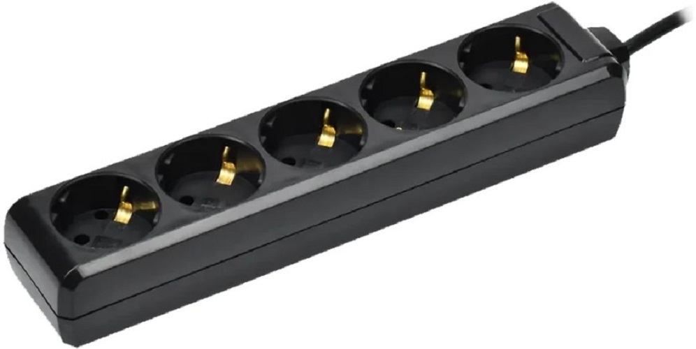 

Удлинитель IEK WYP10-16-05-03-Z-K02 У05 5 мест с заземлением 3м 3х1мм2 16А 250В черный, WYP10-16-05-03-Z-K02