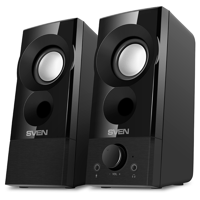 

Акустическая система 2.0 Sven 357 SV-018191 чёрный, USB, 2x3 Вт(RMS), 357