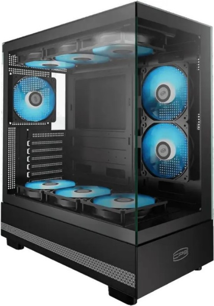 Изображение товара Корпус для ПК PCCooler C3Q500 BK с поддержкой E-ATX и прозрачной боковой панелью