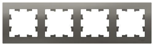 

Рамка Schneider Electric ATN000904 AtlasDesign, 4-постовая, универсальная, сталь, ATN000904