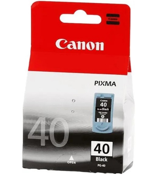 

Картридж Canon PG-40BK 0615B001 струйный черный (400стр.) для Canon FAX-JX200, FAX-JX500; PIXMA IP1200, IP1700, IP2200, IP6210, MP140, MP150, MP160, M, PG-40BK