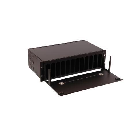 Изображение товара Бокс LANMASTER LAN-FOBM-12MCS-3U для оптических кассет 12 слотов 19"