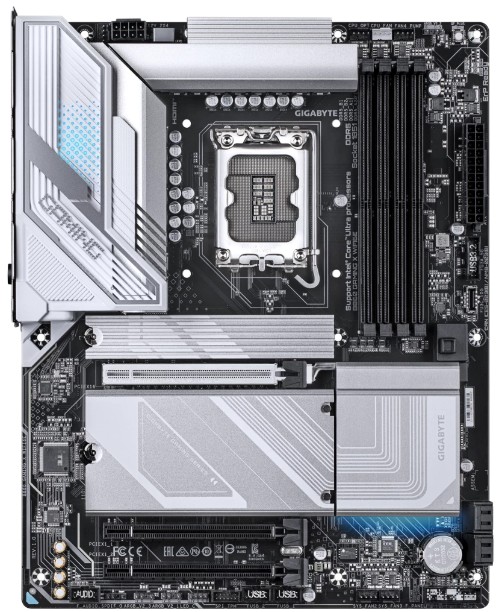 

Материнская плата ATX GIGABYTE B860 GAMING X WIFI6E (LGA1851, B860, 4*DDR5 (9066), 3*PCIe, 3*M.2, 4*SATA 6G RAID, BT, WiFi, 3*USB 3.2, 5*USB 2.0, HDMI, B860 GAMING X WIFI6E