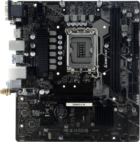 фото Материнская плата mATX Biostar Z690MX2-E D4 в Волгограде