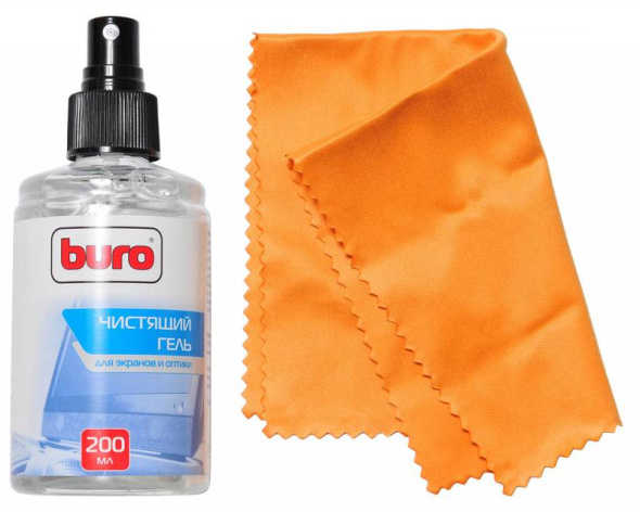 Изображение товара Набор Buro BU-Gscreen для очистки экранов и оптики 200 мл + микроволокно салфетка