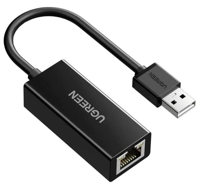 

Адаптер UGREEN CR110 75535_ сетевой USB-C&Micro USB to RJ45 10/100Mbps Ethernet Adapter. Цвет: черный, CR110